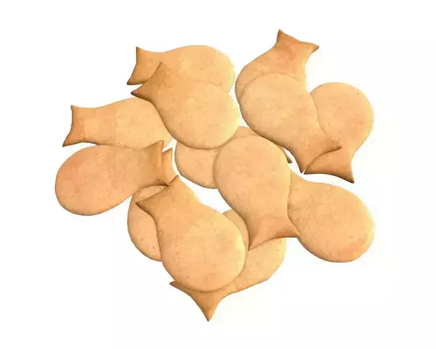 Fish cookie 3D model