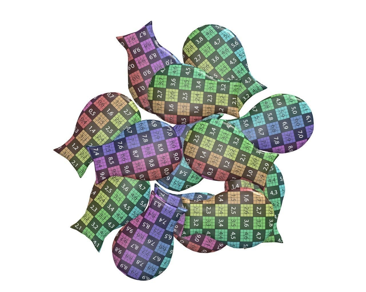 Fish cookie 3D model_12