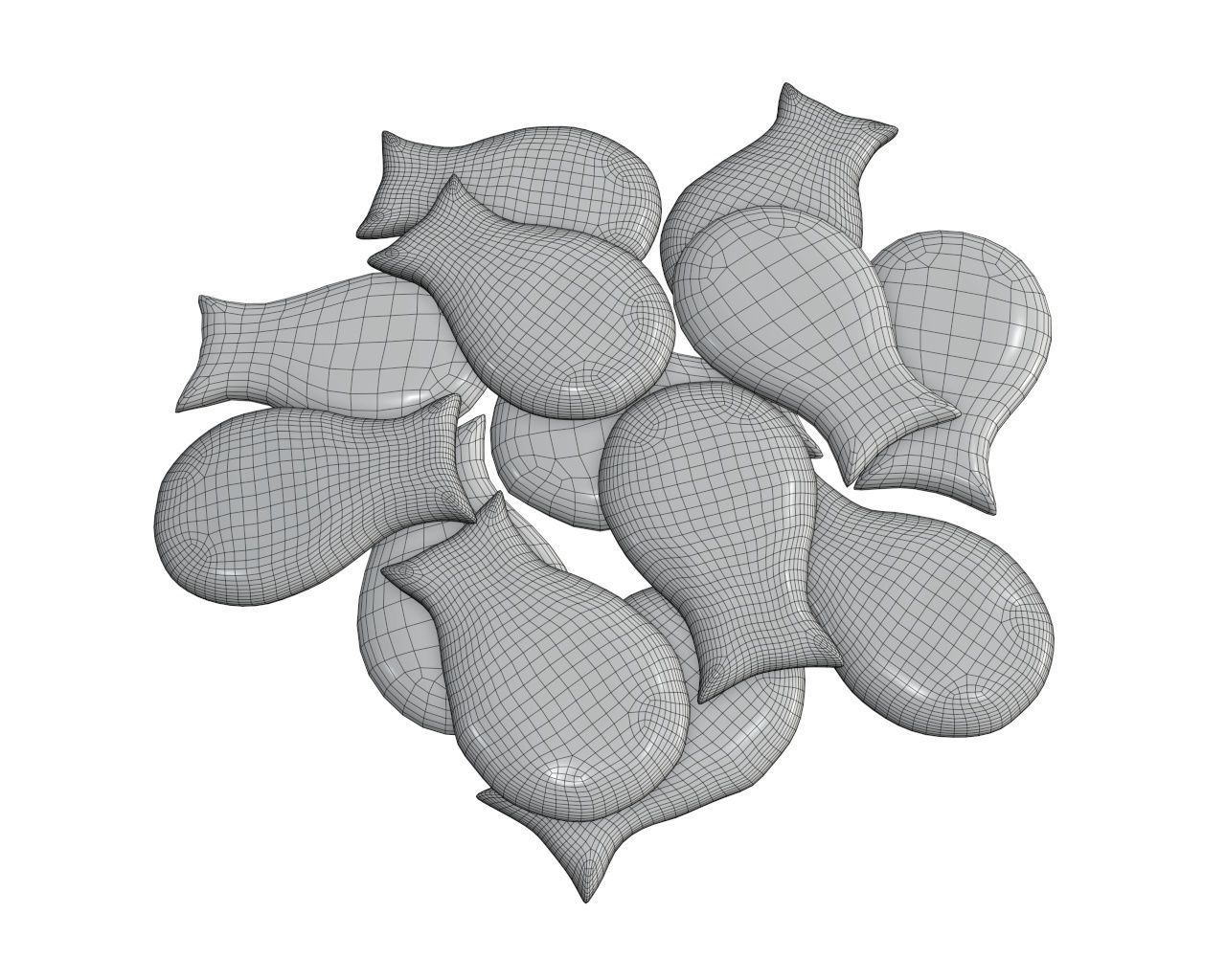 Fish cookie 3D model_5