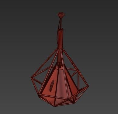 Nest Cone Copper 3D model_1