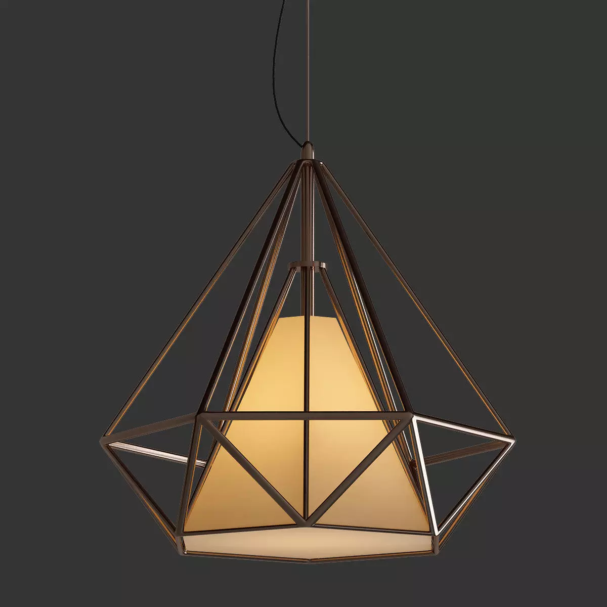 Nest Cone Copper 3D model_0