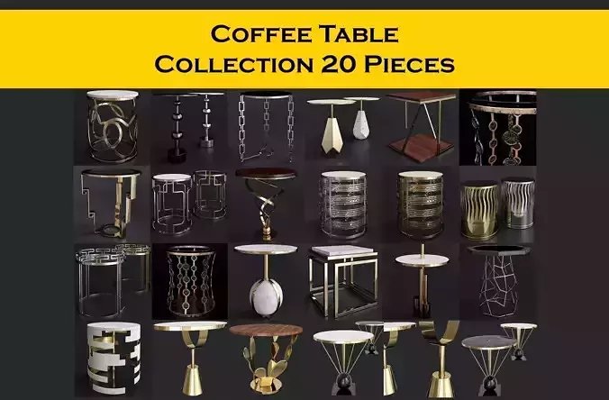 Coffee Table Collection 3d model