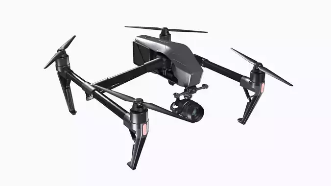 Drone - Dji Inspire 2 Low-poly 3D model