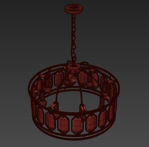 Crystal Pendant 111 3D model_1