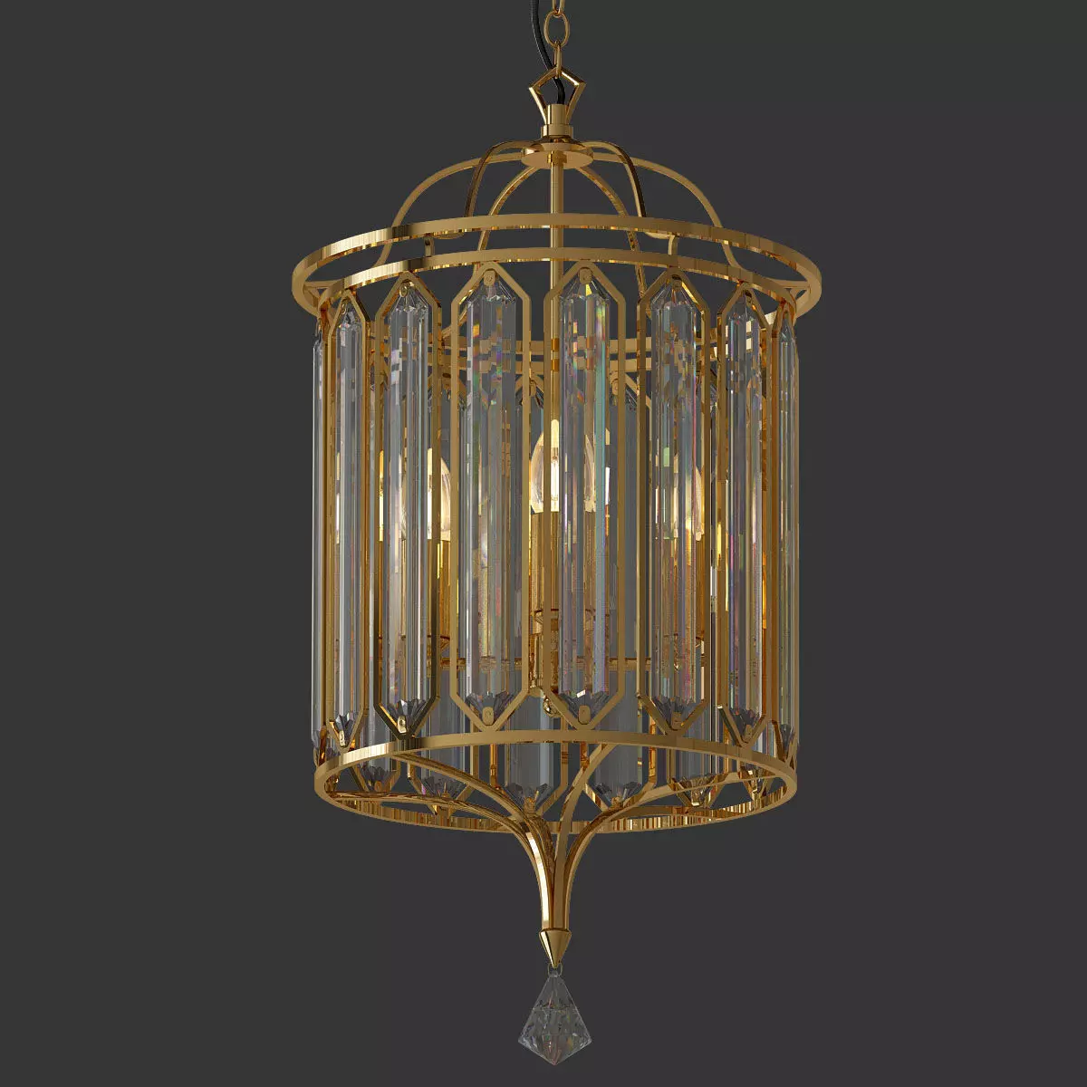 Crystal Pendant 111 3D model_0