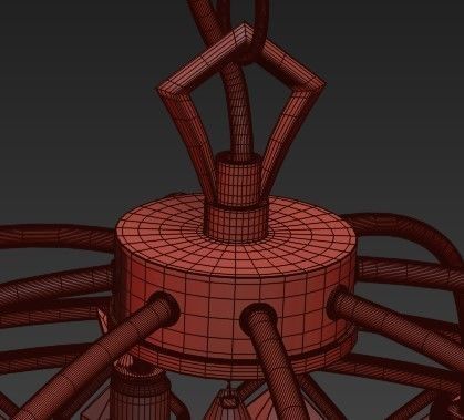 Crystal Pendant 111 3D model_3