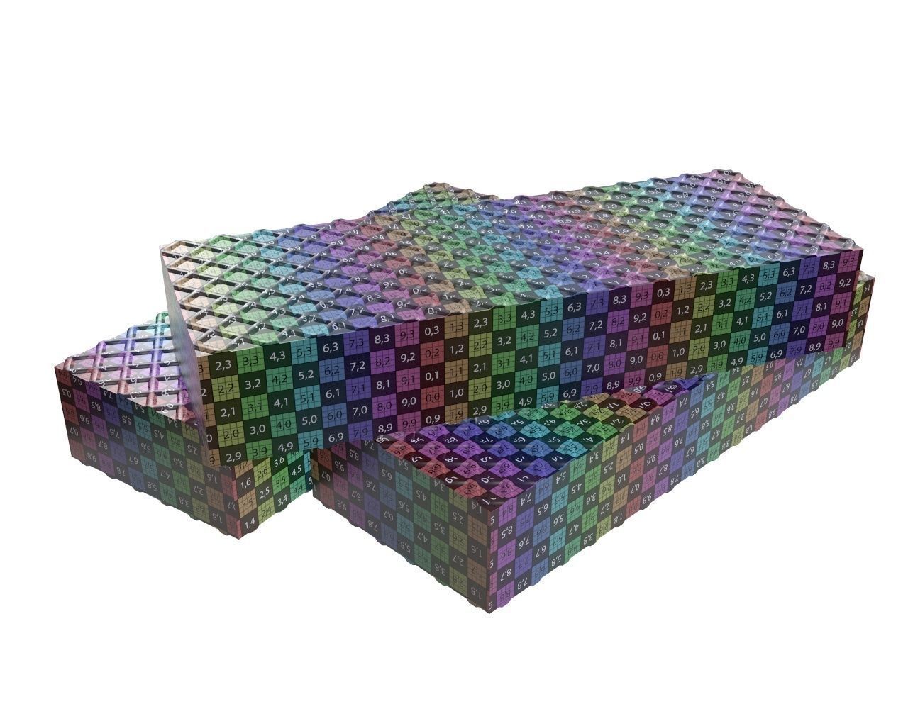 Waffle cake 02 3D model_12