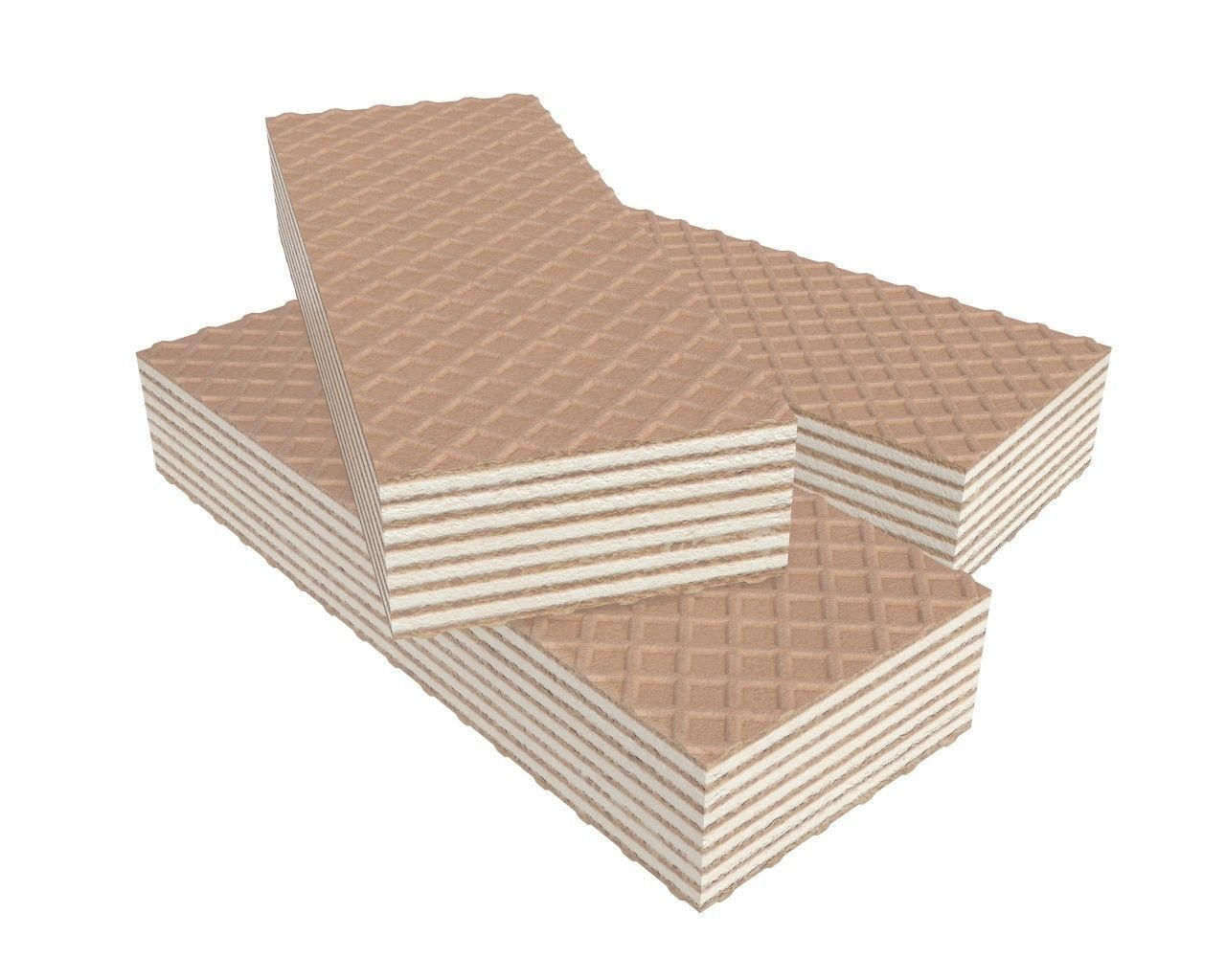 Waffle cake 02 3D model_2