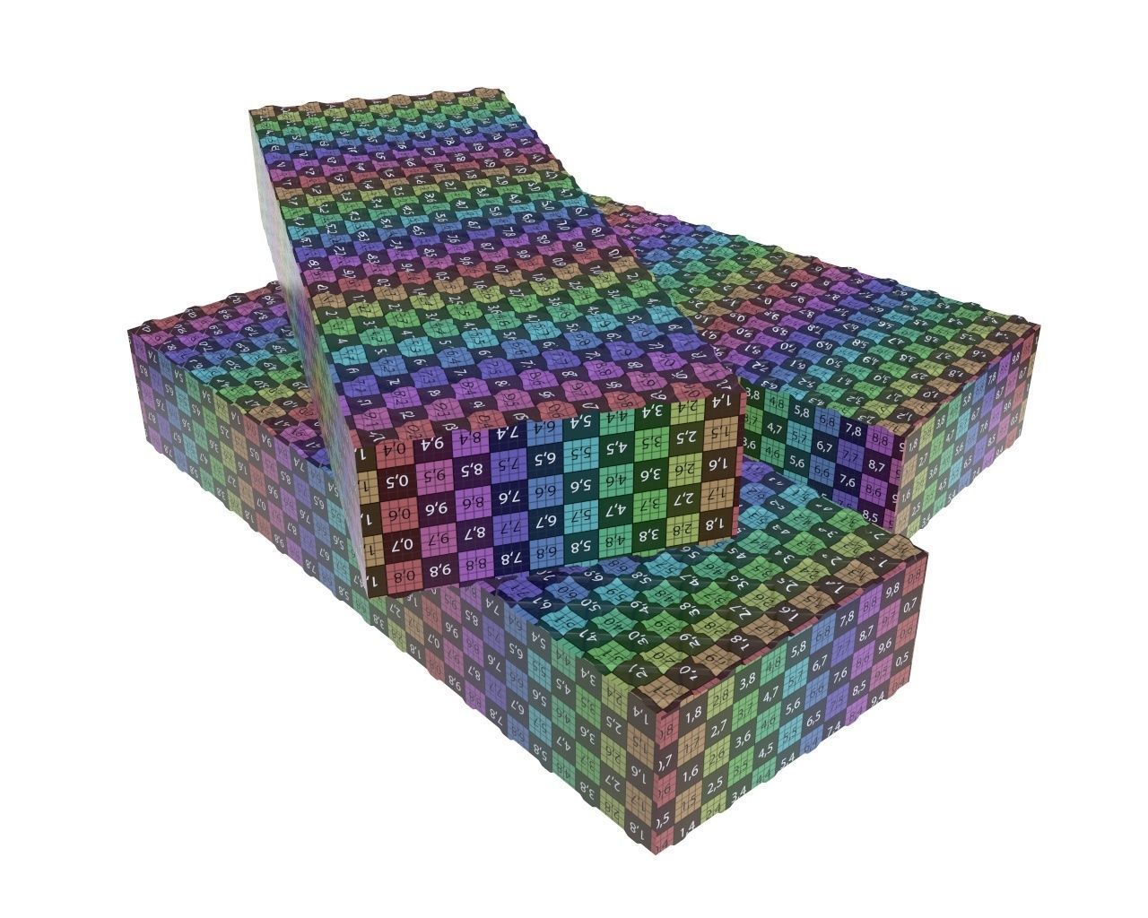 Waffle cake 02 3D model_10