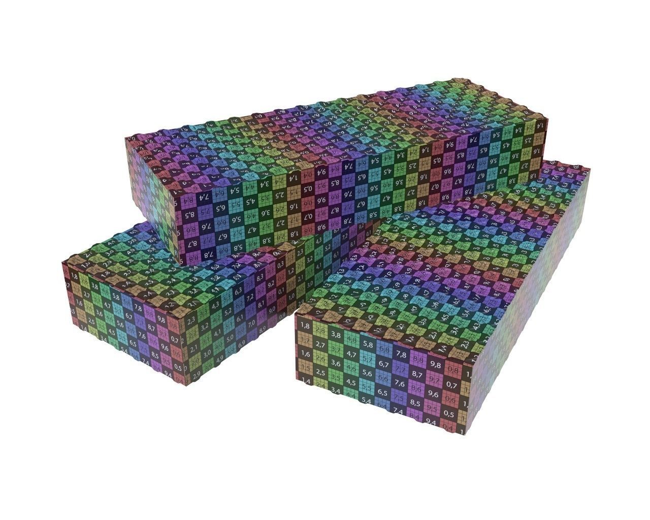 Waffle cake 02 3D model_9