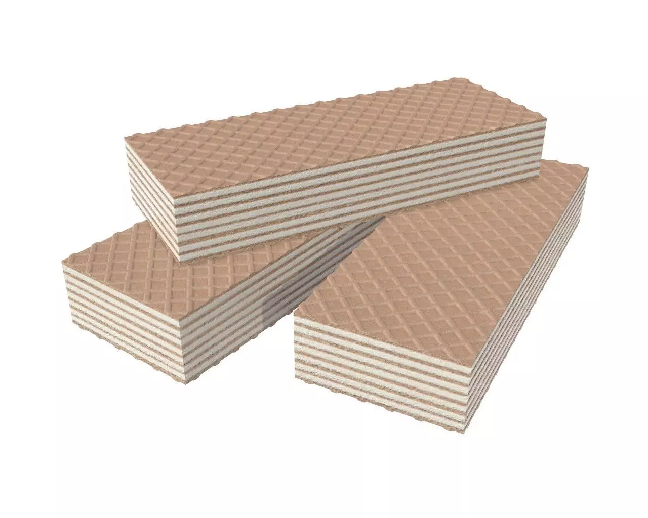 Waffle cake 02 3D model_0