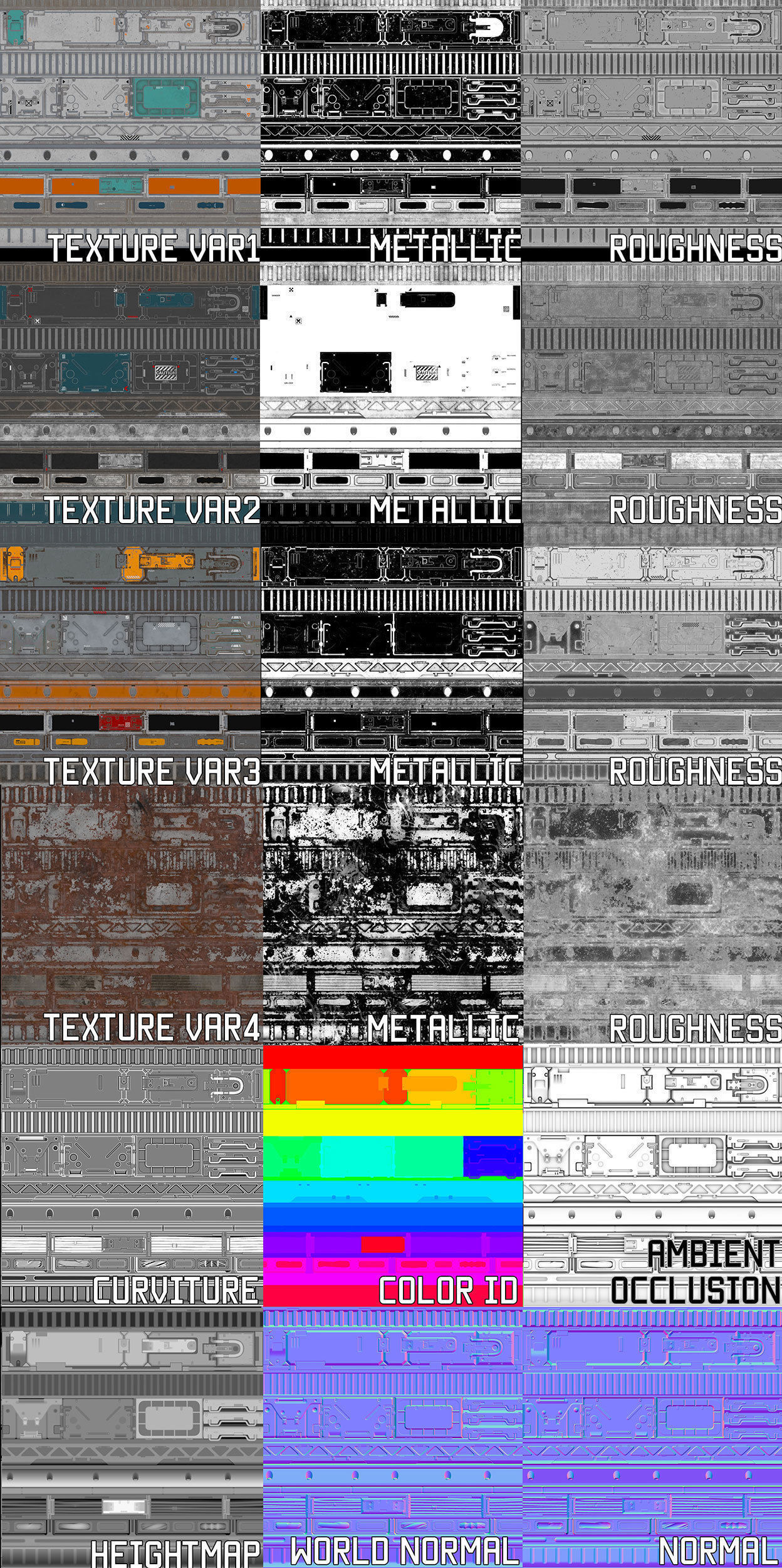 Sci Fi trim sheet textures 01 Texture_7