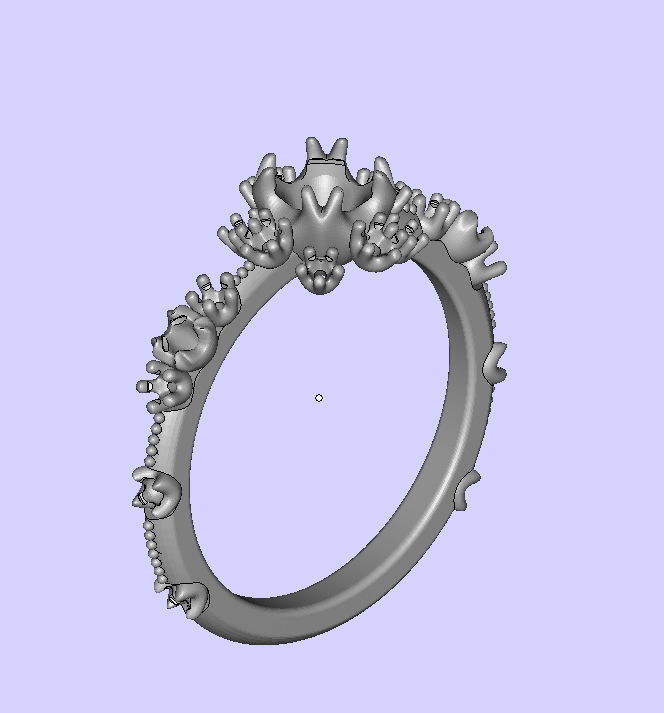Aria Ring Own design Engagement ring 3dmodel 3D print model_9
