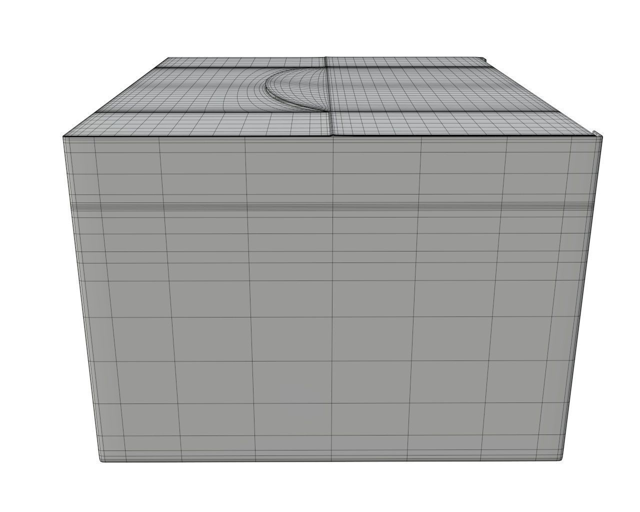 Package blank white closed large mock up 3D model_7