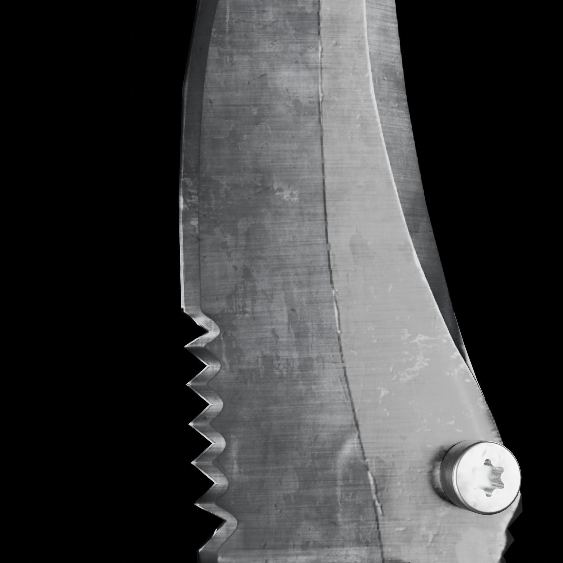 Lowpoly Combat Knives Two Pack Low-poly 3D model_1