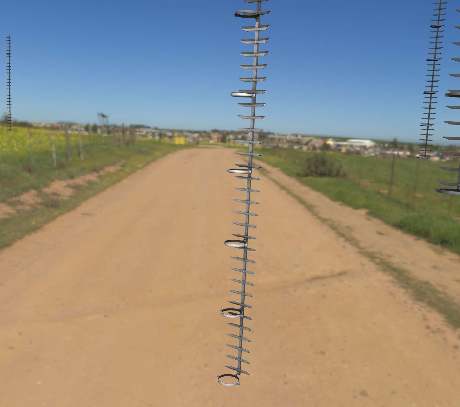 Iron Ladder for Metal Poles - Object 127 Low-poly 3D model_25