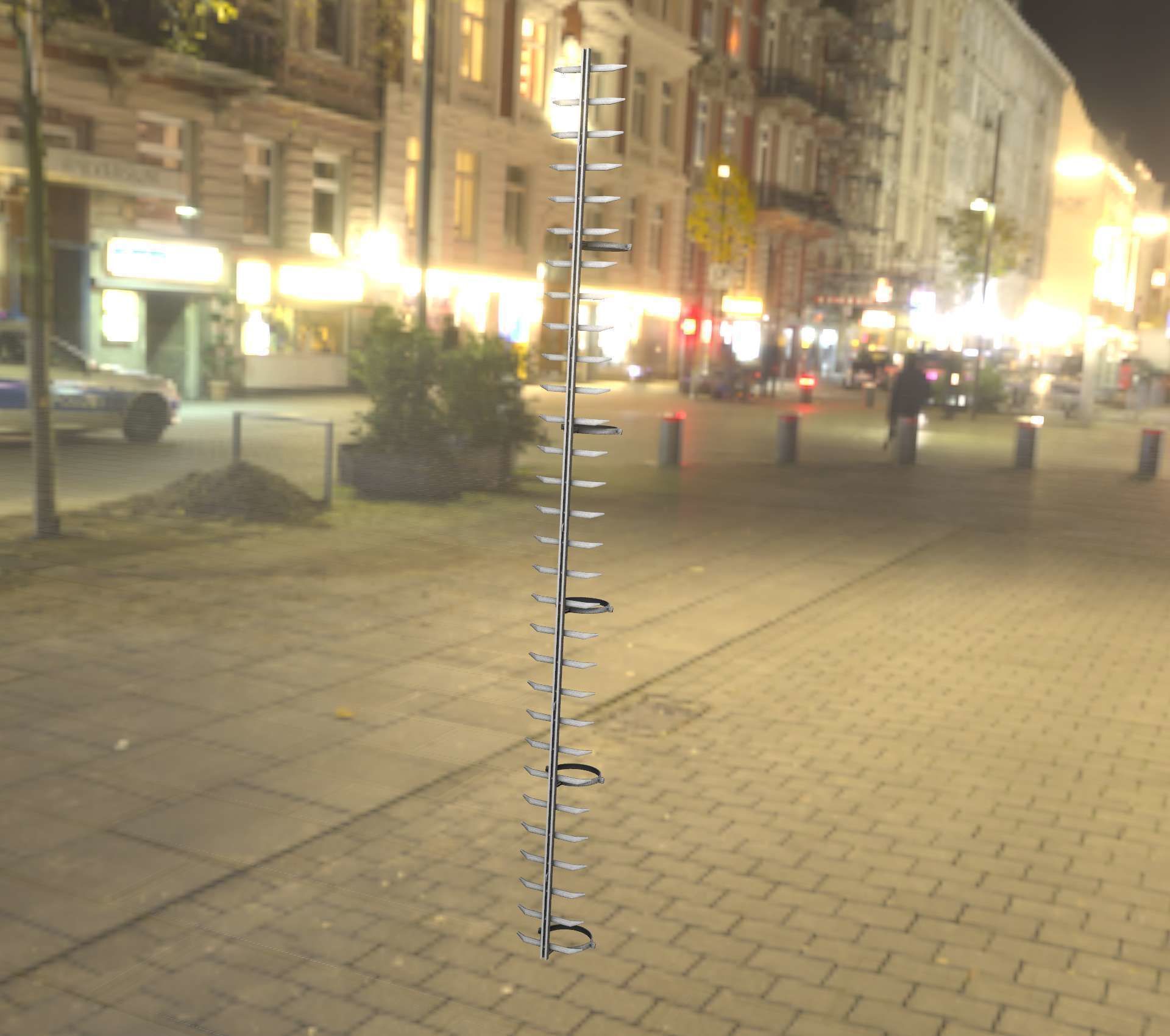 Iron Ladder for Metal Poles - Object 127 Low-poly 3D model_33