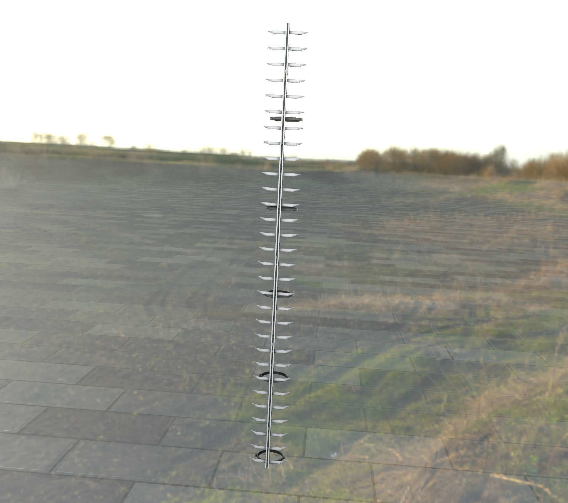 Iron Ladder for Metal Poles - Object 127 Low-poly 3D model_32