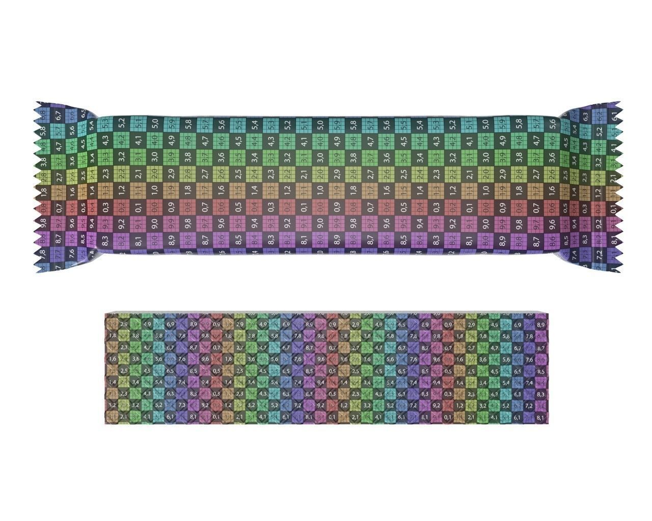 Blank package with waffle cake 01 3D model_12