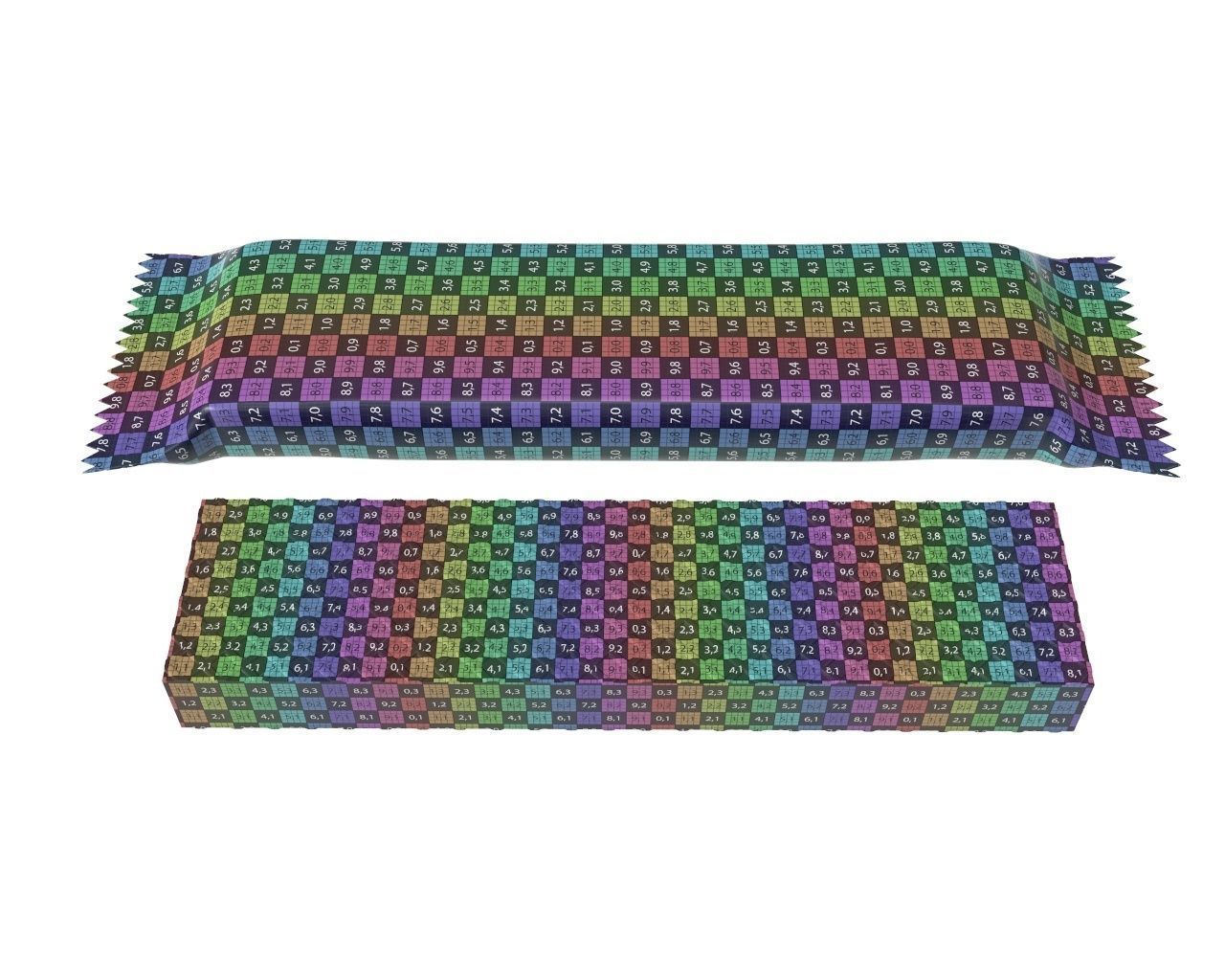 Blank package with waffle cake 01 3D model_10