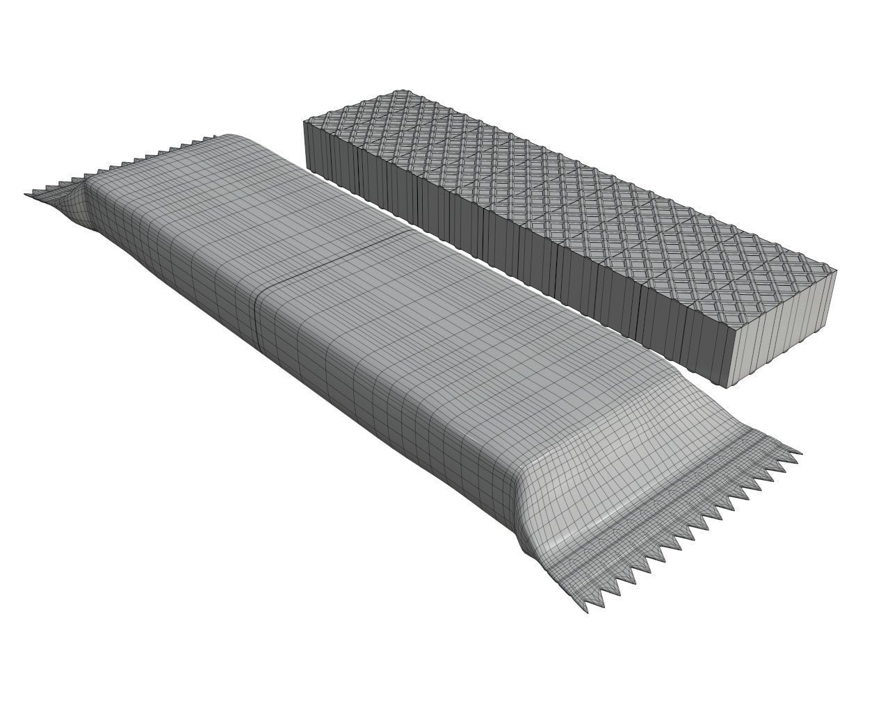 Blank package with waffle cake 01 3D model_7