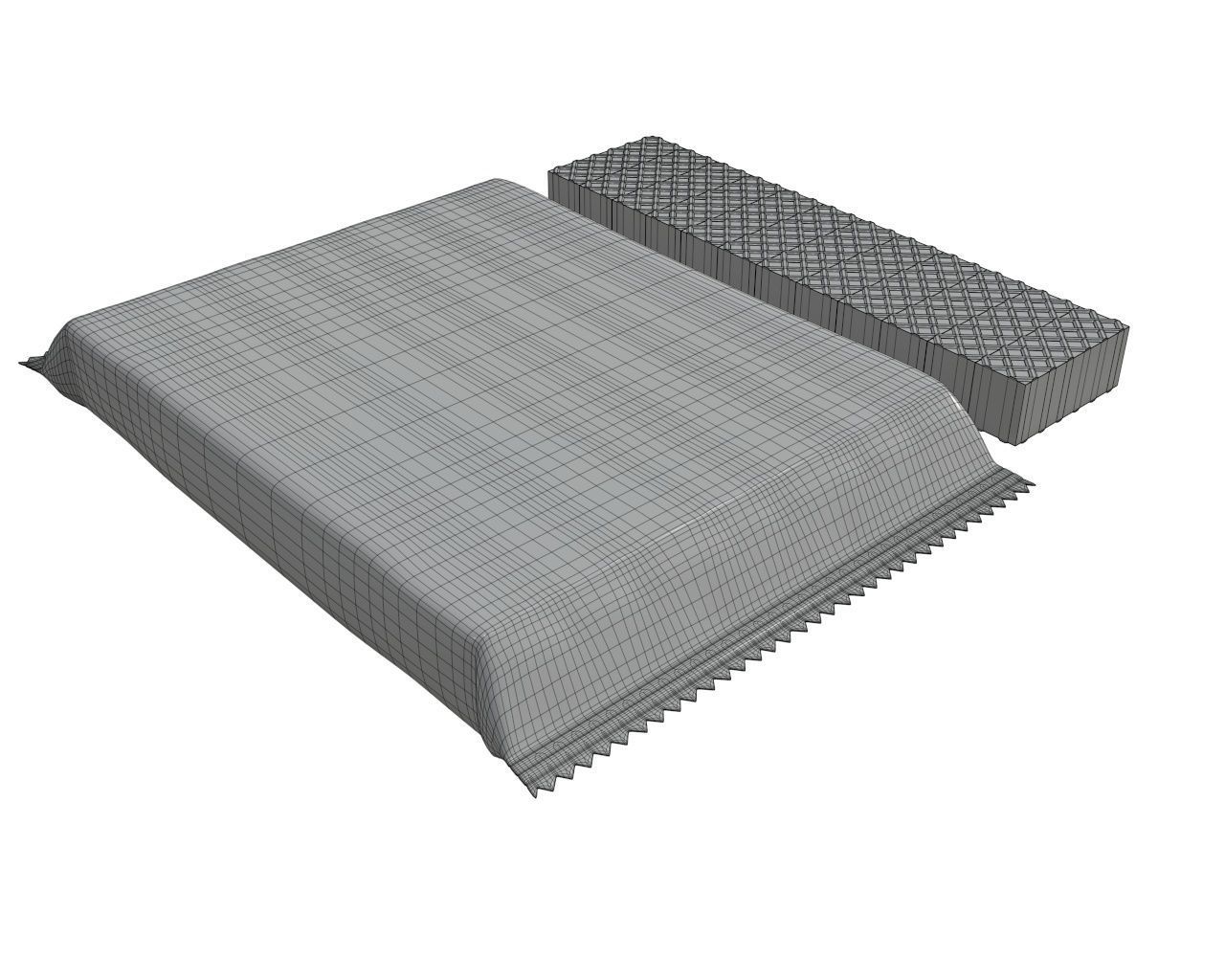 Blank package with waffle cake 02 3D model_7