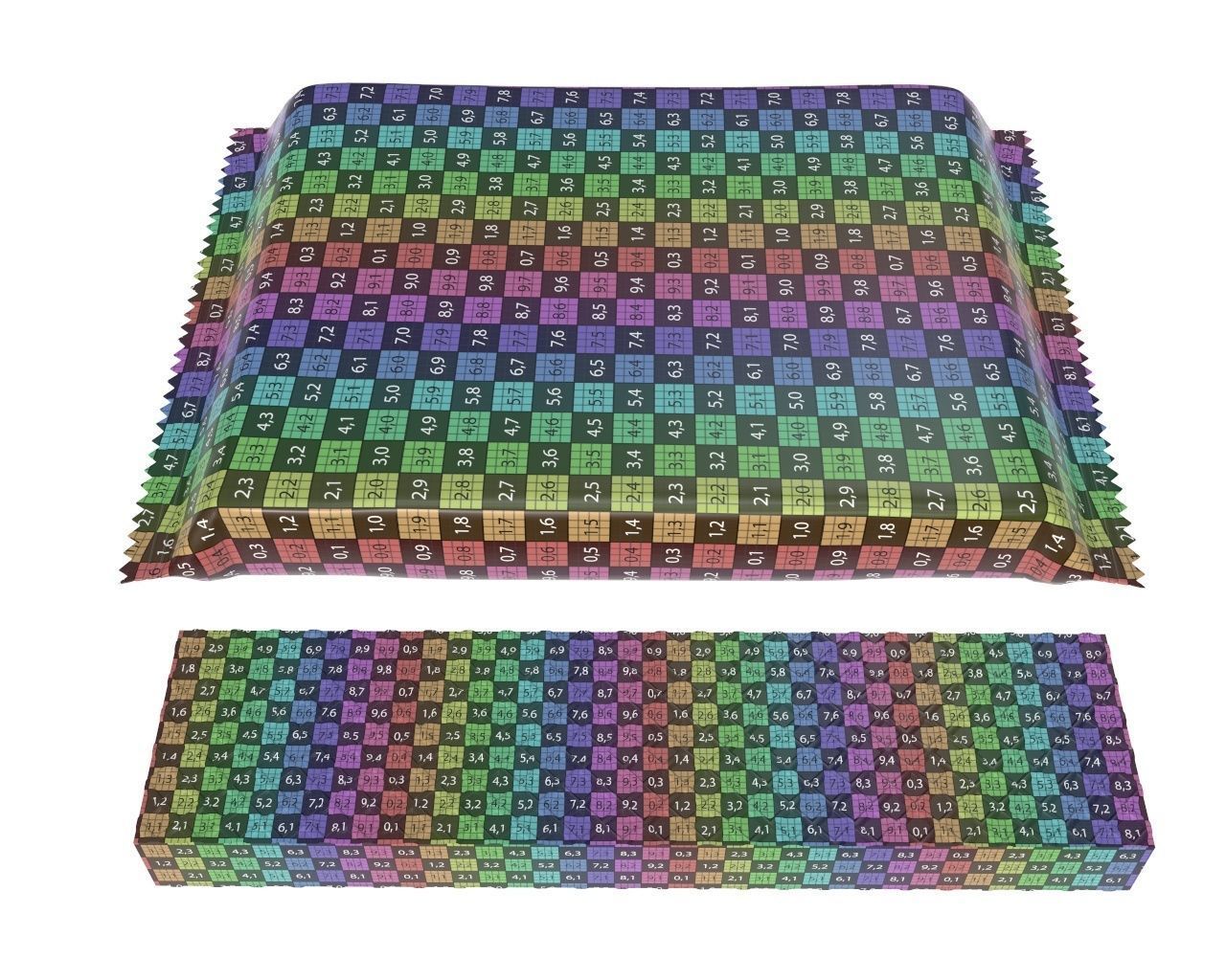 Blank package with waffle cake 02 3D model_10