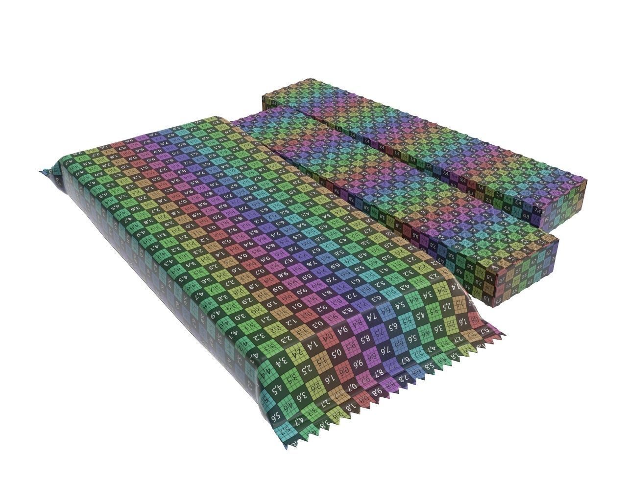 Blank package with waffle cake 03 3D model_11