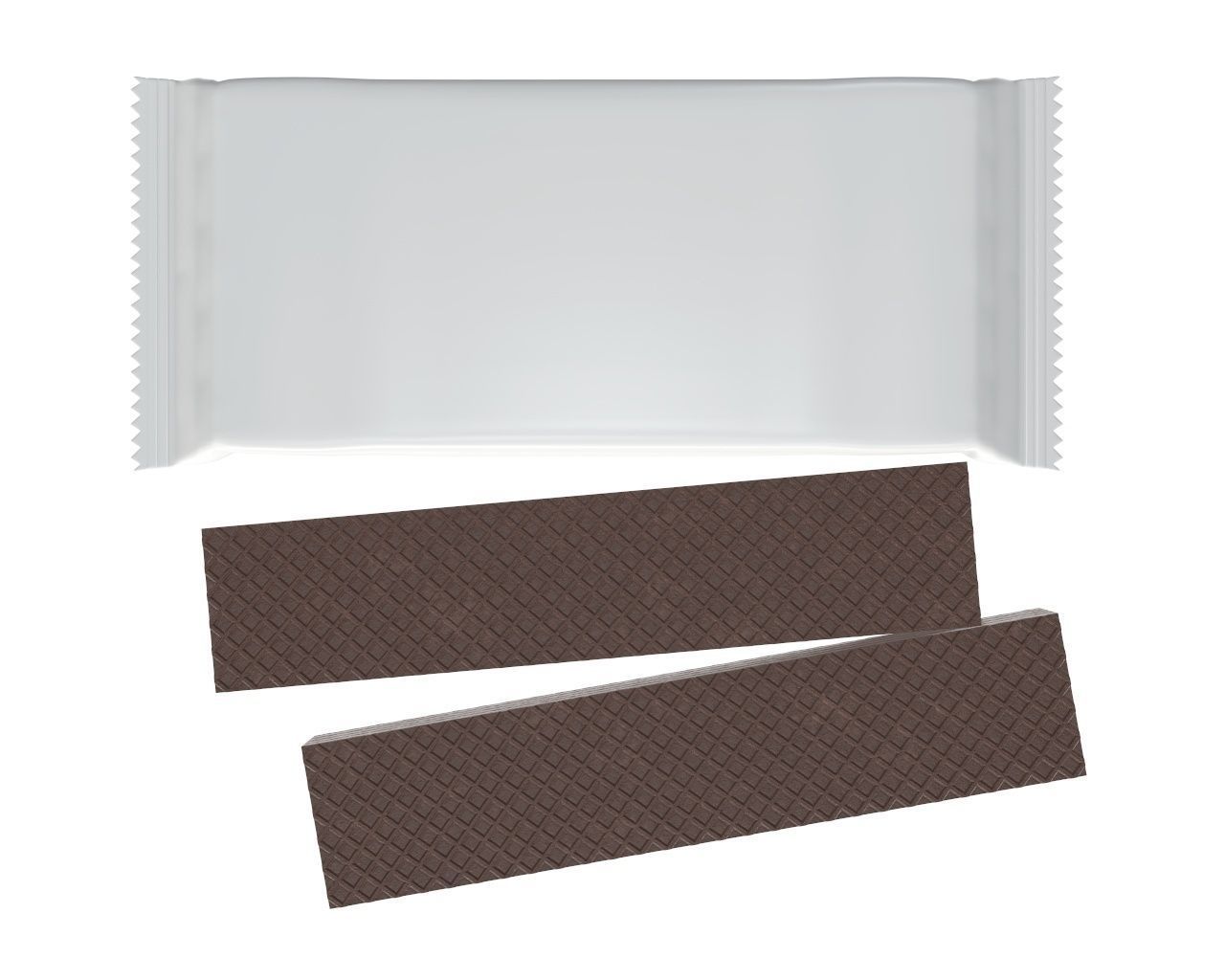 Blank package with waffle cake 03 3D model_4