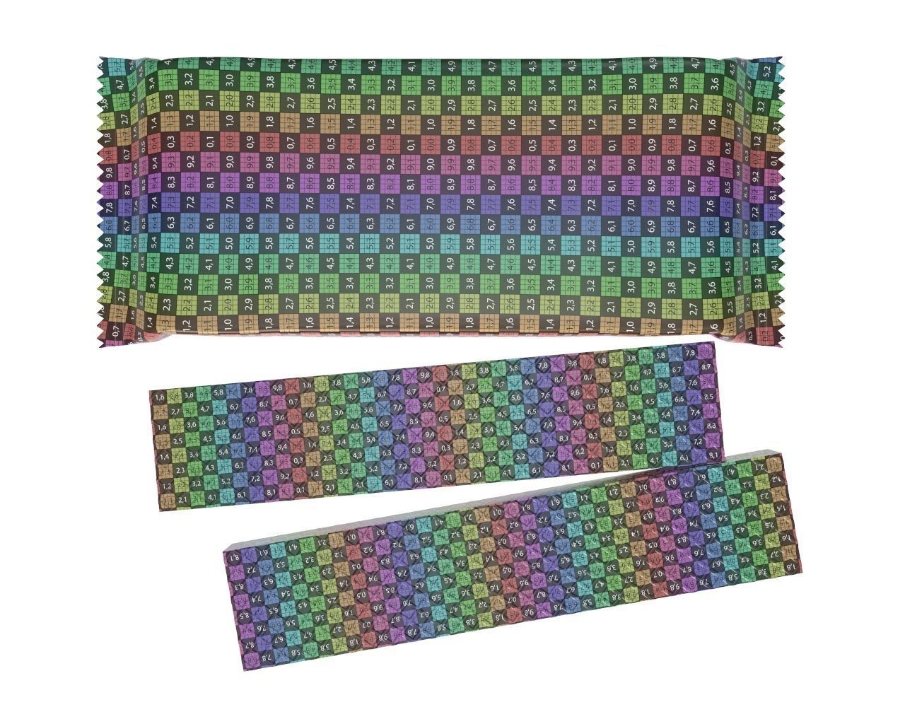 Blank package with waffle cake 03 3D model_12