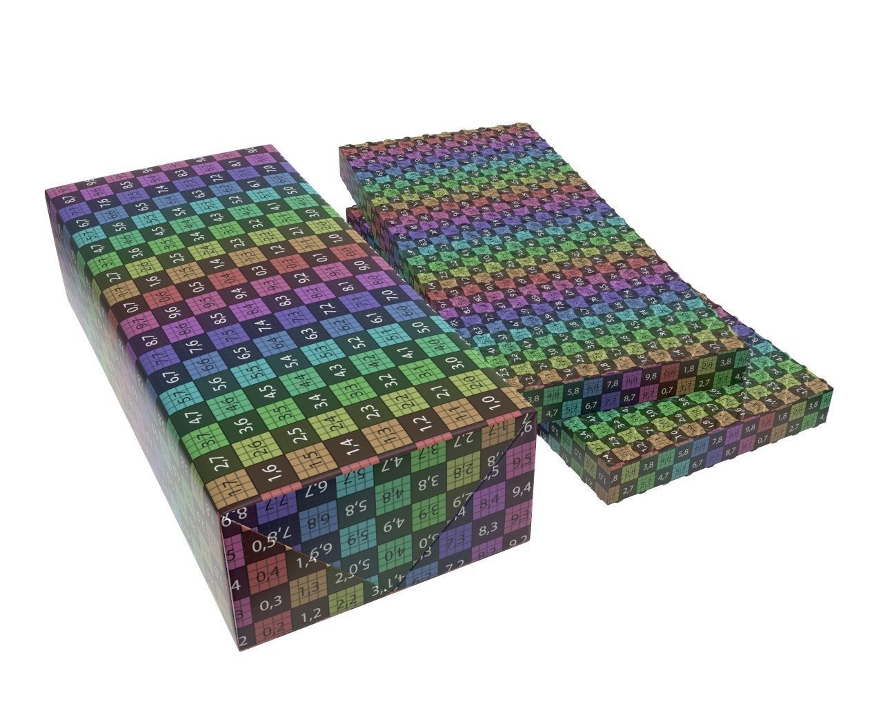 Blank package with waffle cake 04 3D model_11