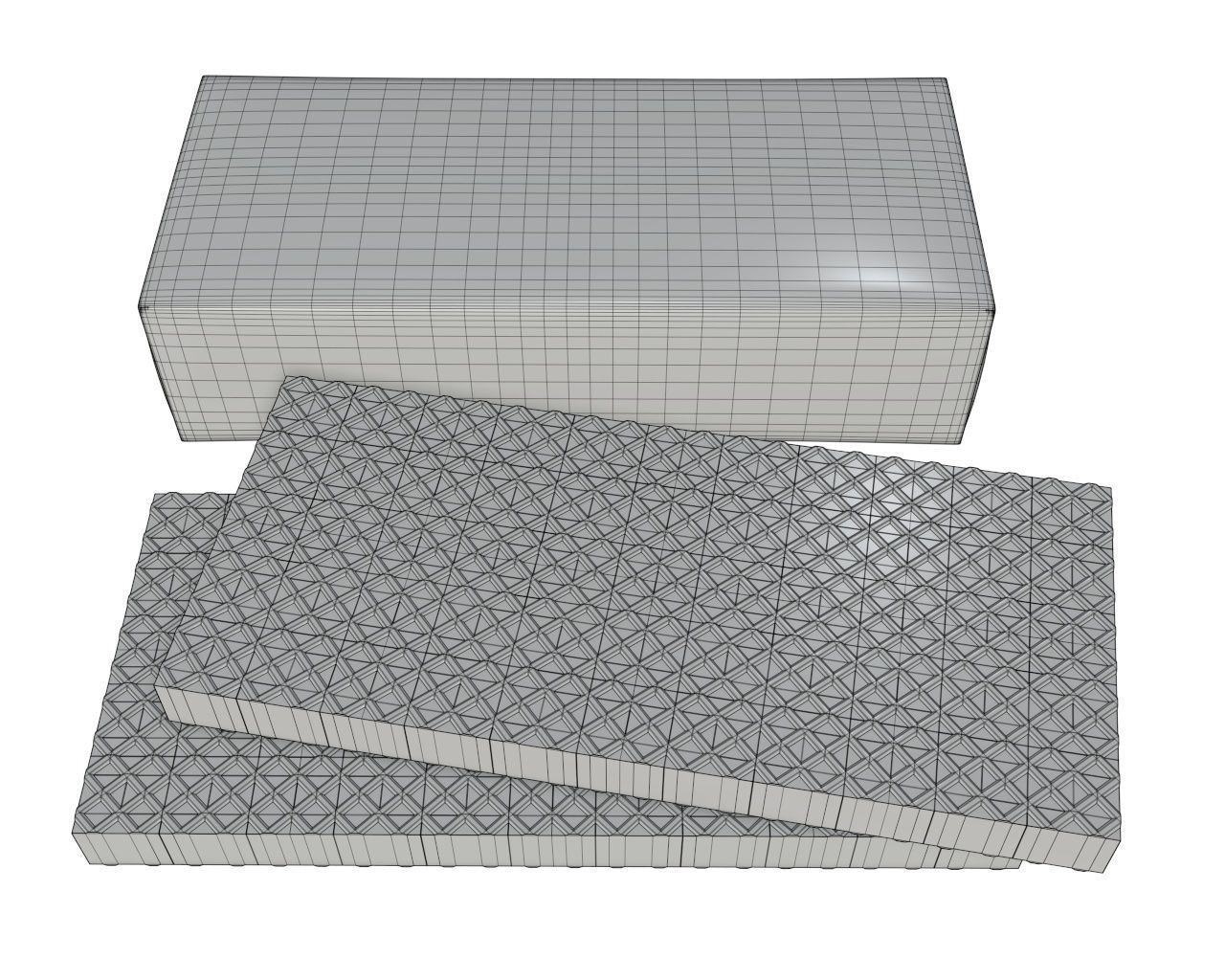 Blank package with waffle cake 04 3D model_6
