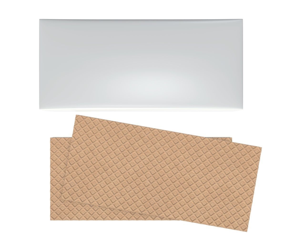Blank package with waffle cake 04 3D model_4
