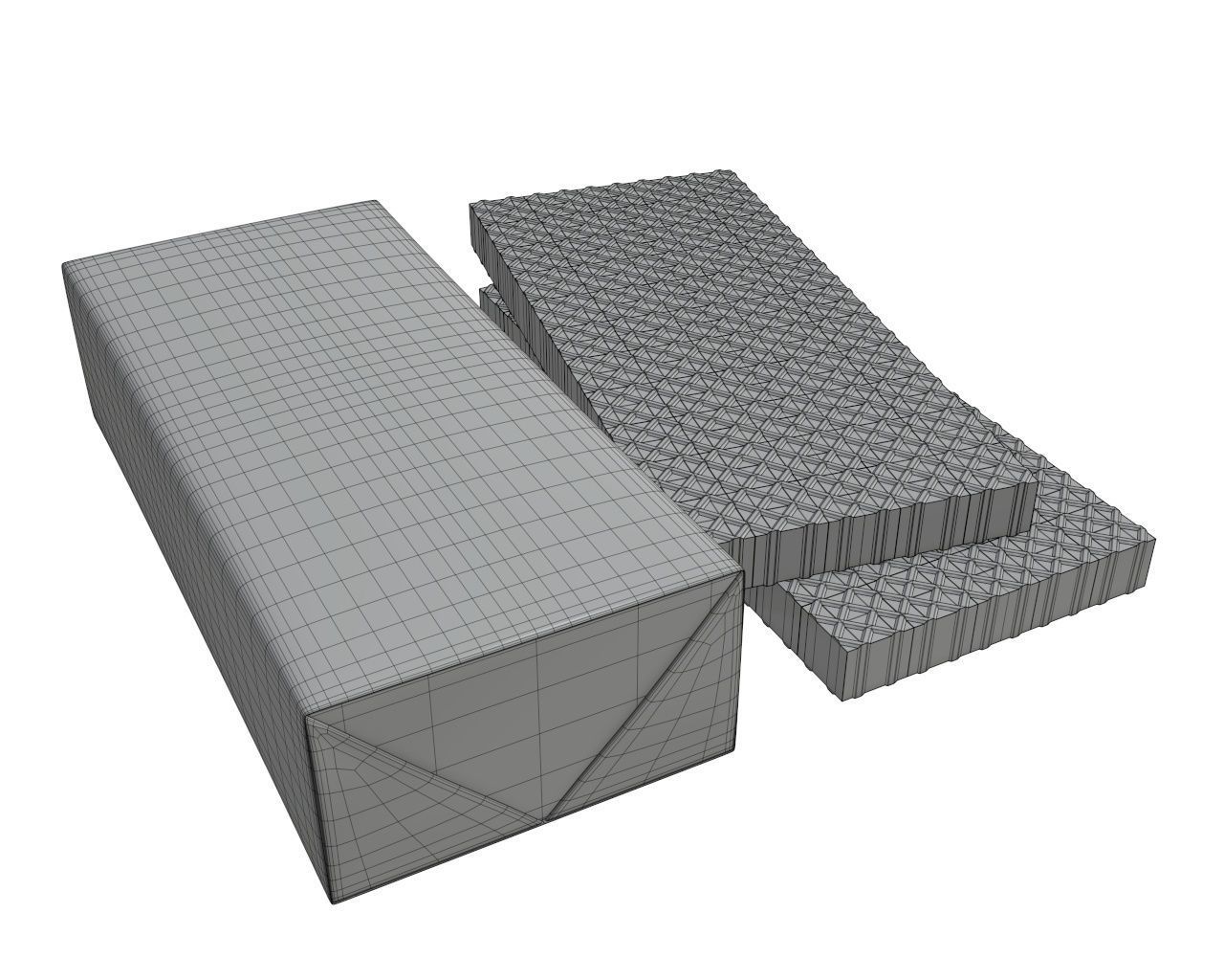 Blank package with waffle cake 04 3D model_7