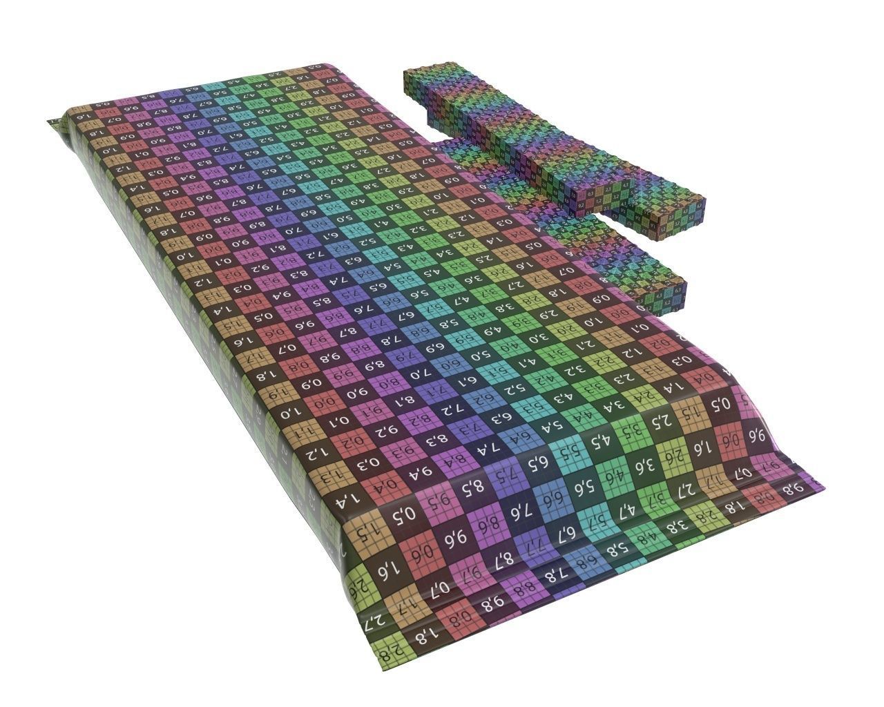 Blank package with waffle cake 05 3D model_11