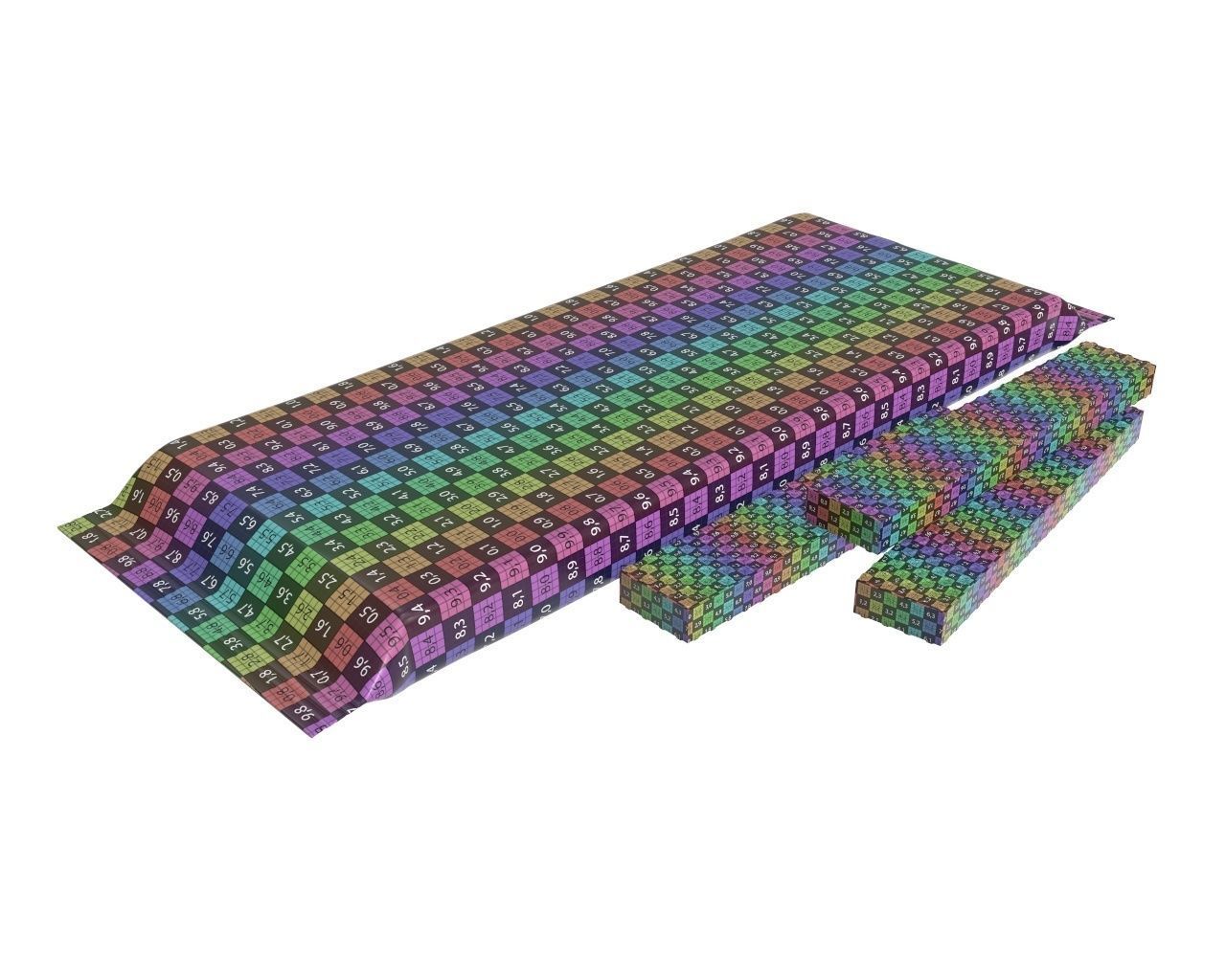 Blank package with waffle cake 05 3D model_9