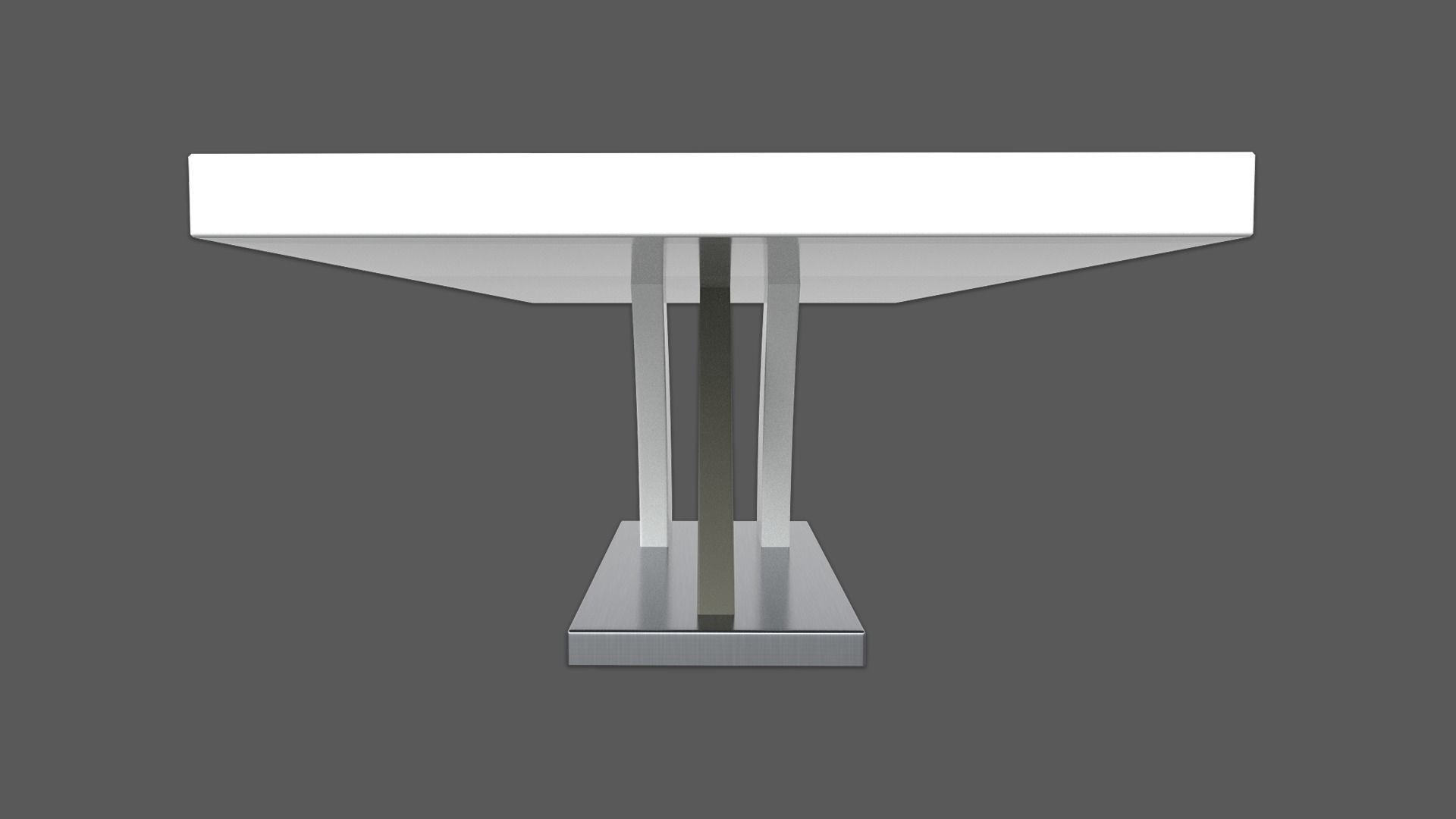 Axara Coffee Table Rectangular In White And Grey High Gloss PBR Low-poly 3D model_3