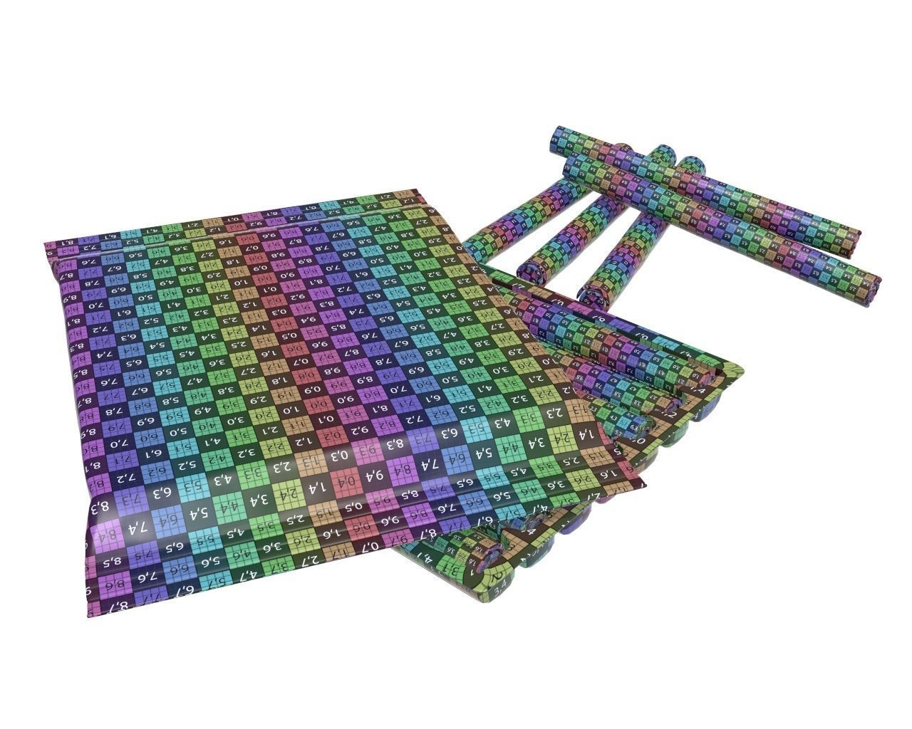 Blank package with waffle rolls 3D model_11