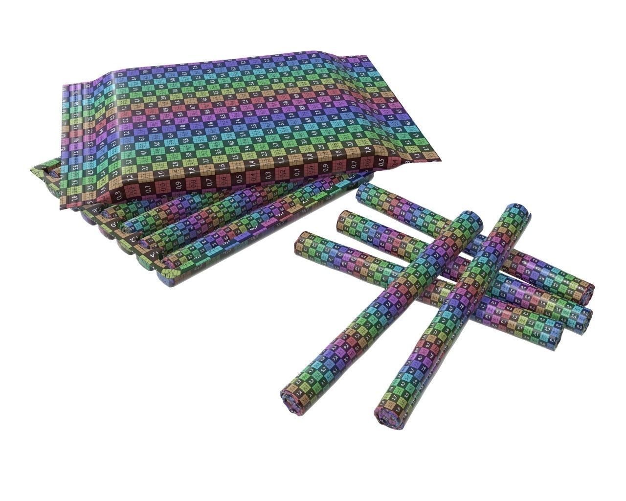 Blank package with waffle rolls 3D model_9