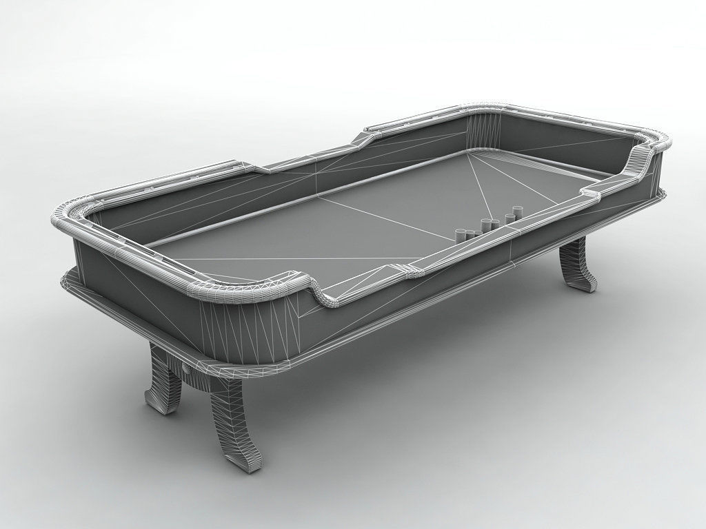 Casino Craps Table With  Dice and Casino Chips Low-poly 3D model_3