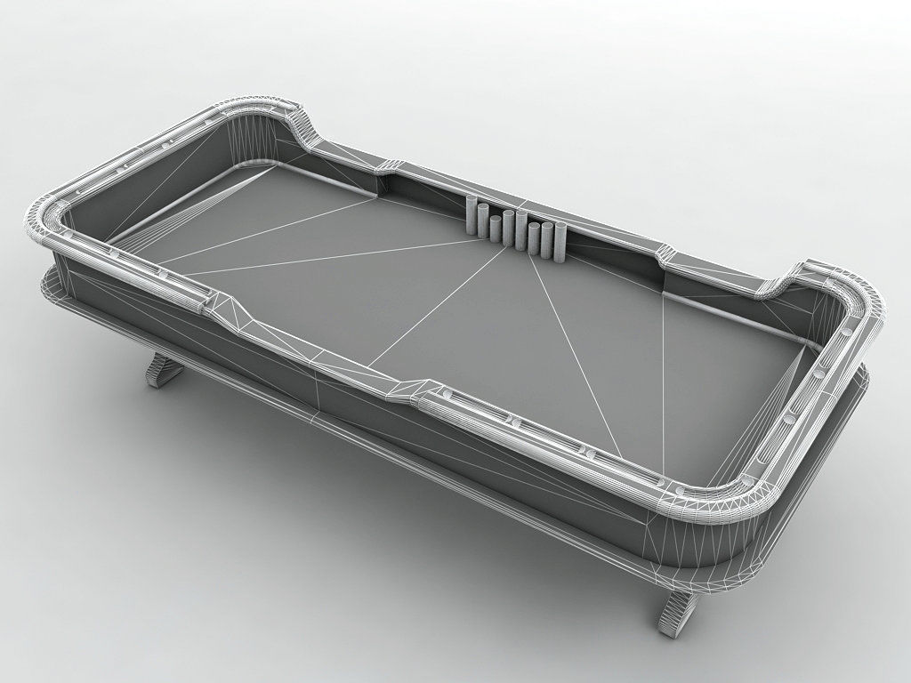 Casino Craps Table With  Dice and Casino Chips Low-poly 3D model_2