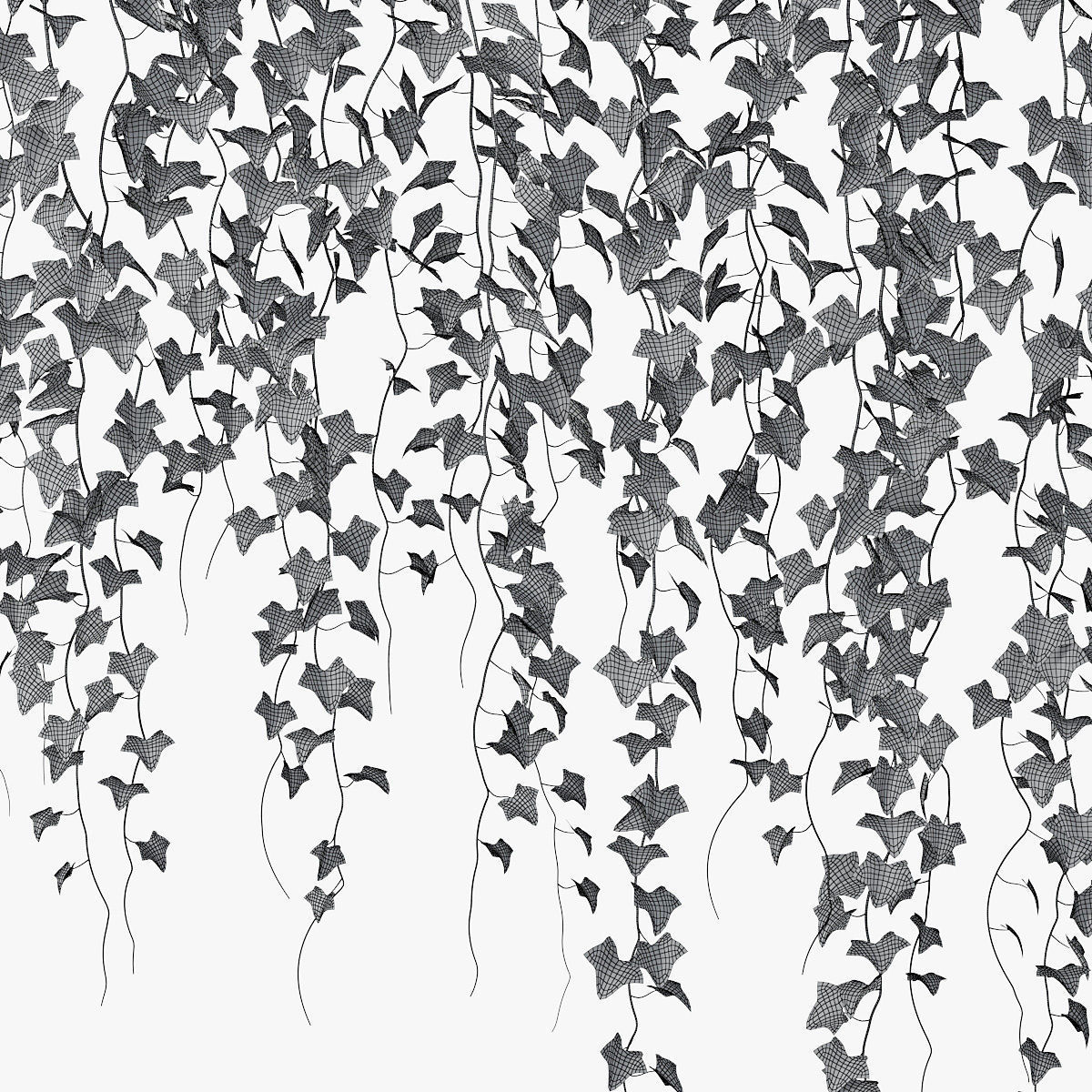 Ivy wall 06 3D model_11