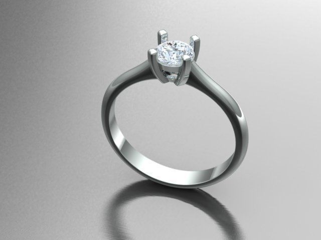 28 solitaire rings 3D print model_11