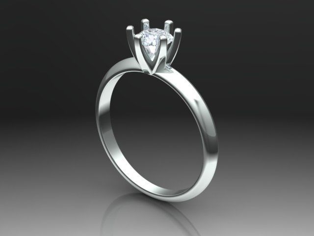 28 solitaire rings 3D print model_6