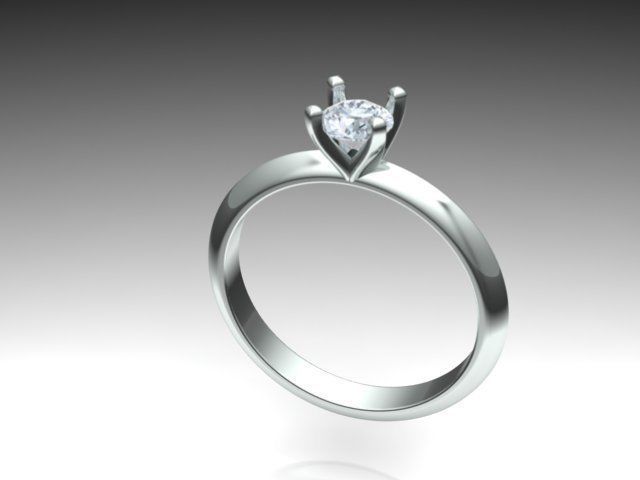 28 solitaire rings 3D print model_15