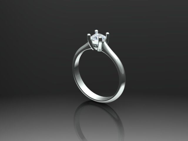 28 solitaire rings 3D print model_13
