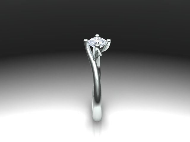 28 solitaire rings 3D print model_3