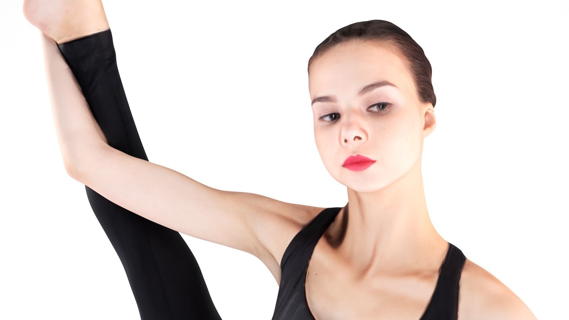 Scan dancing female 19 Low-poly 3D model Low-poly 3D model_1