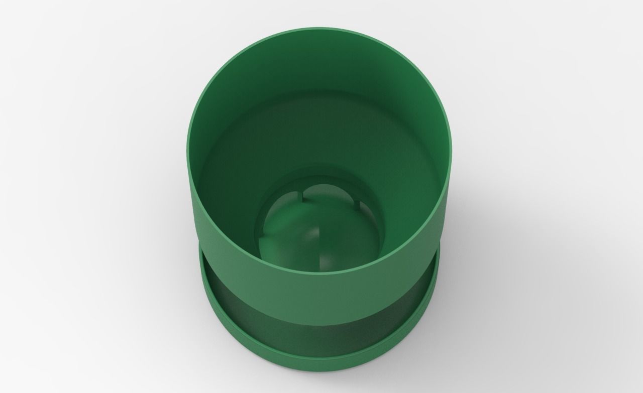 Baby Quail Birds Dry Food Feeder 3D print model_4