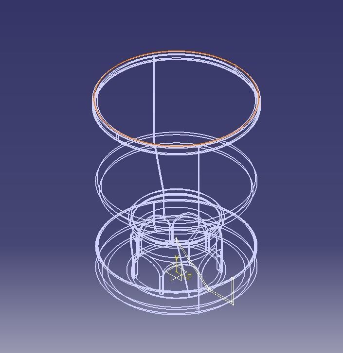 Baby Quail Birds Dry Food Feeder 3D print model_5